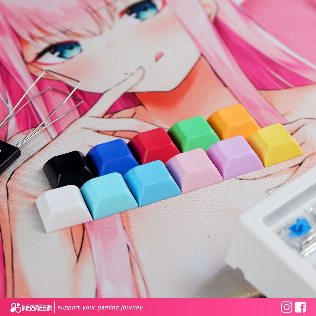 CLV DSA Profile Solid Color PBT Keycaps for Mechanical Gaming Keyboard