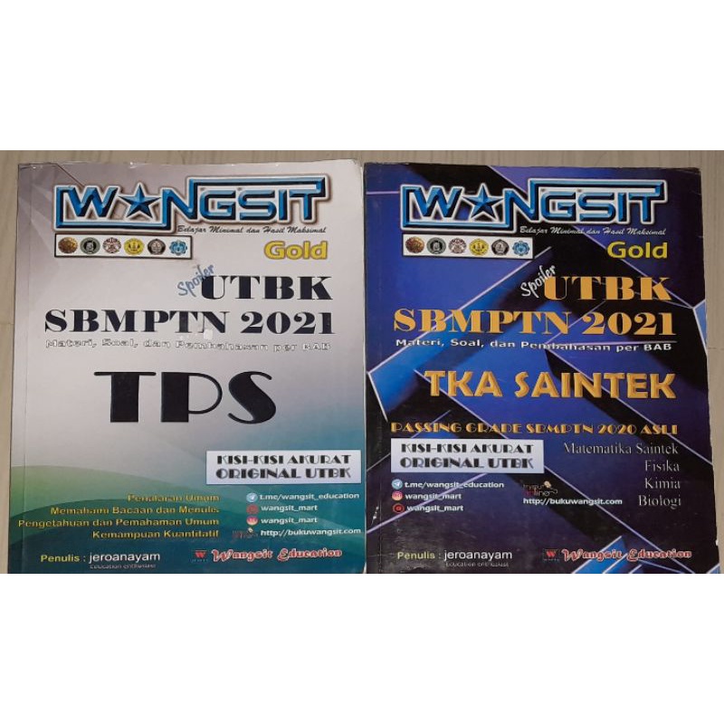 preloved wangsit gold 2021 saintek