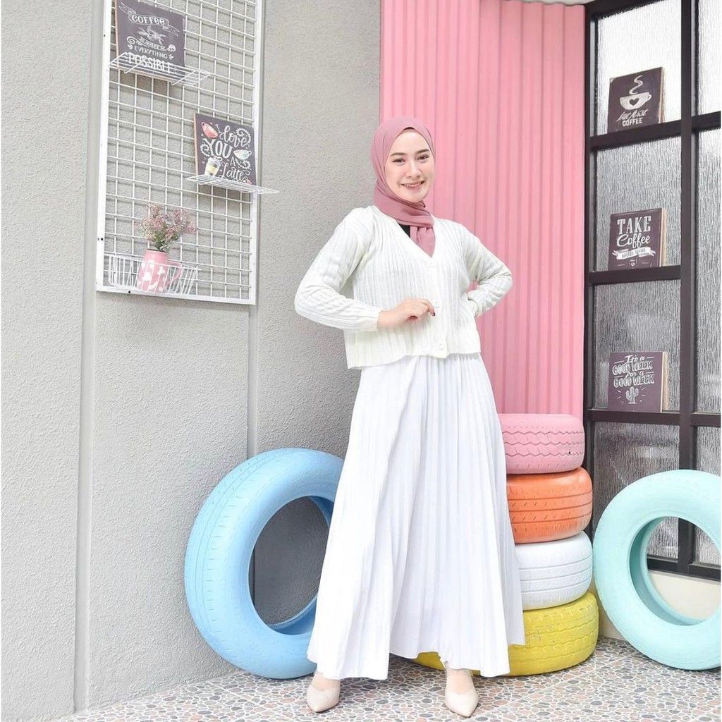 KALILA - PASTELO Cardigan Rajut Wanita Dewasa | Kardigan Rajut Wanita
