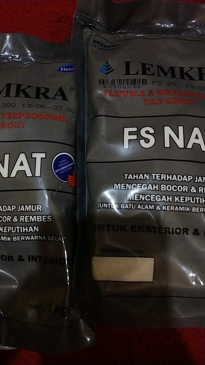 Lemkra Fs Nat Semen Pengisi Cor Rongga Nat Keramik Warna