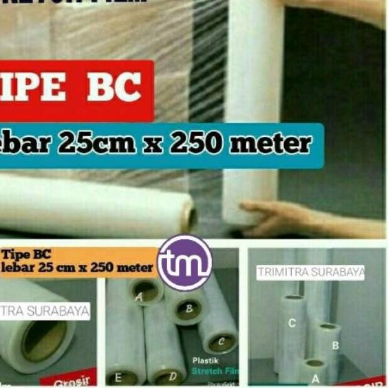 

Baru - Plastik Stretch Film Wrap / Plastik Wrapping Segel Shrink 25cm x 250m 가