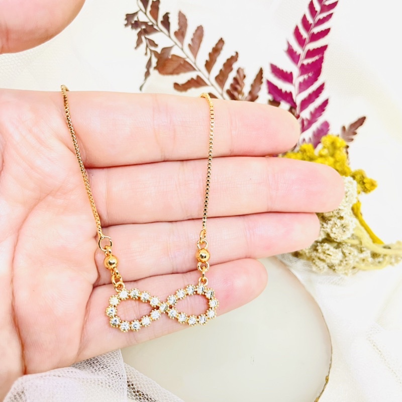 kalung liontin permata emas Cantik Xuping