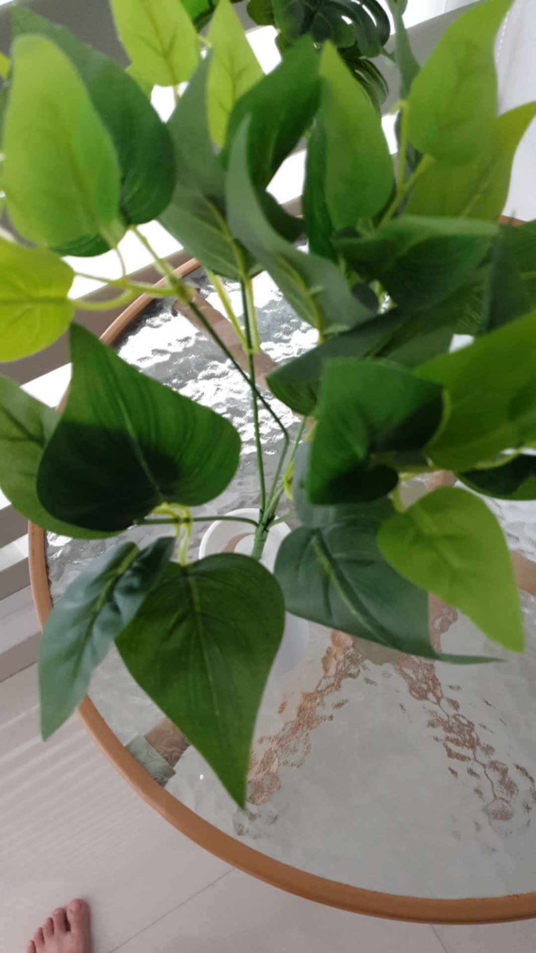 Buket Daun Artificial Tangkai