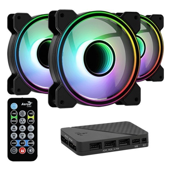 Aerocool Mirage 12 ARGB Pro 12CM ARGB Fan 3in1 + Remote Control