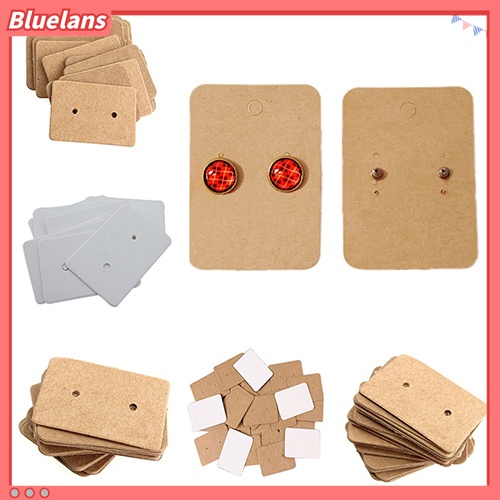 100 Pcs Holder Display Perhiasan Anting Stud Model Gantung Ukuran 25x35mm
