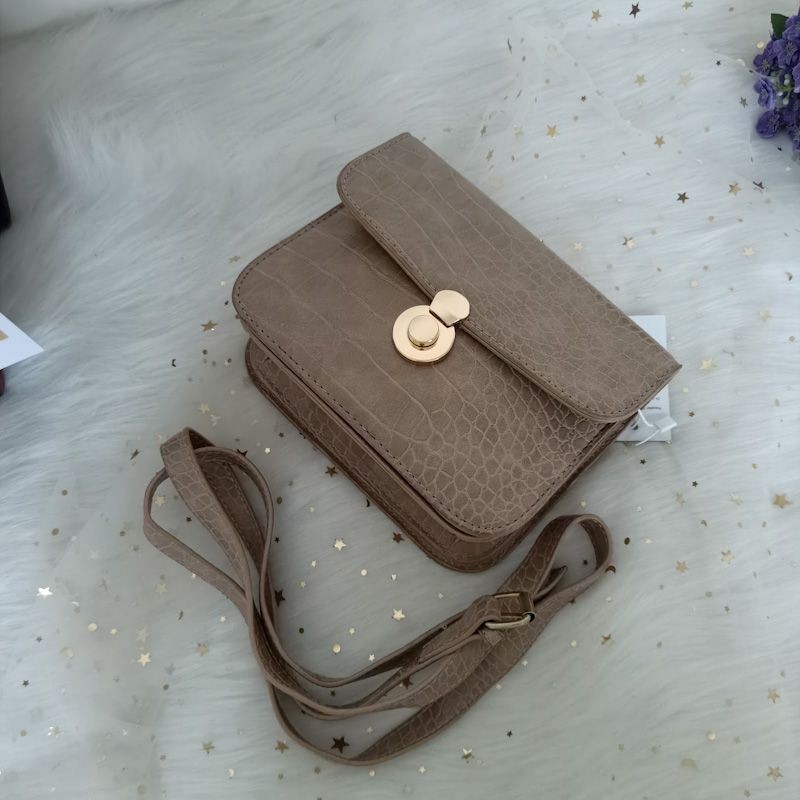 (COD)fashion tas selempang wanita kulit sintetis sling bag cewek import murah terbaru