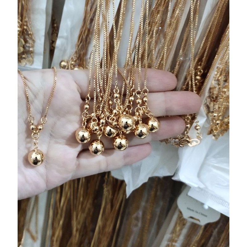 Fifi Fashion Kalung Koye Model Perhiasan Lapis emas B03 28#