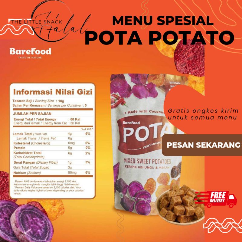 

POTA Keripik Ubi Ungu Merah / Mixed Sweet Potato Chips