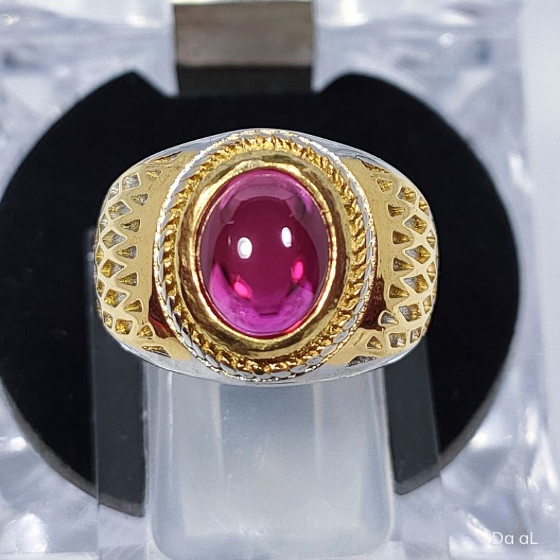 CINCIN BATU AKIK DELIMA MERAH SIAM BANGKOK ASLI KODE 02698