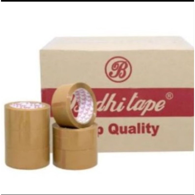 

LAKBAN BENING COKLAT BODHI TAPE UK 48MM X 90YARD 1DUS ISI 72PCS