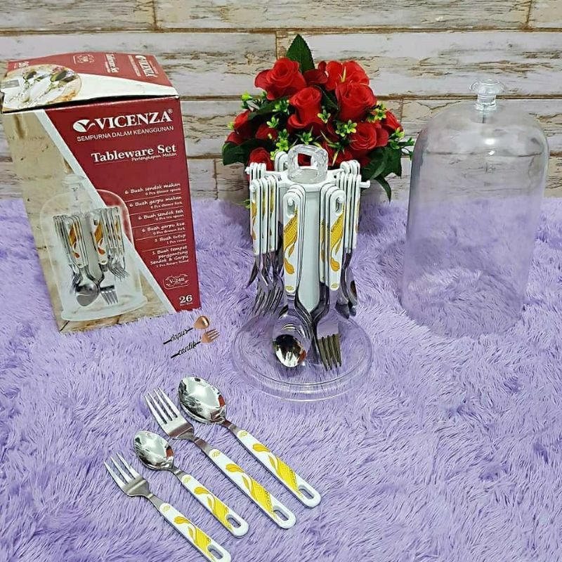 Sendok Set Vicenza V248 Mewah Murah Shopee Indonesia