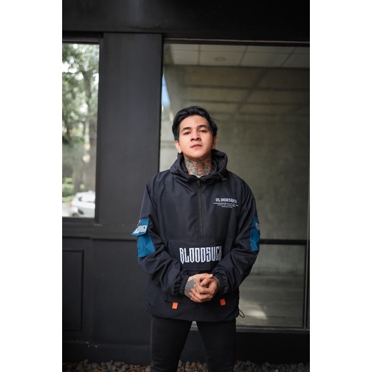 BLOODSUCK Jaket Cougle Pria Jaket Parasut Jaket Waterpoof