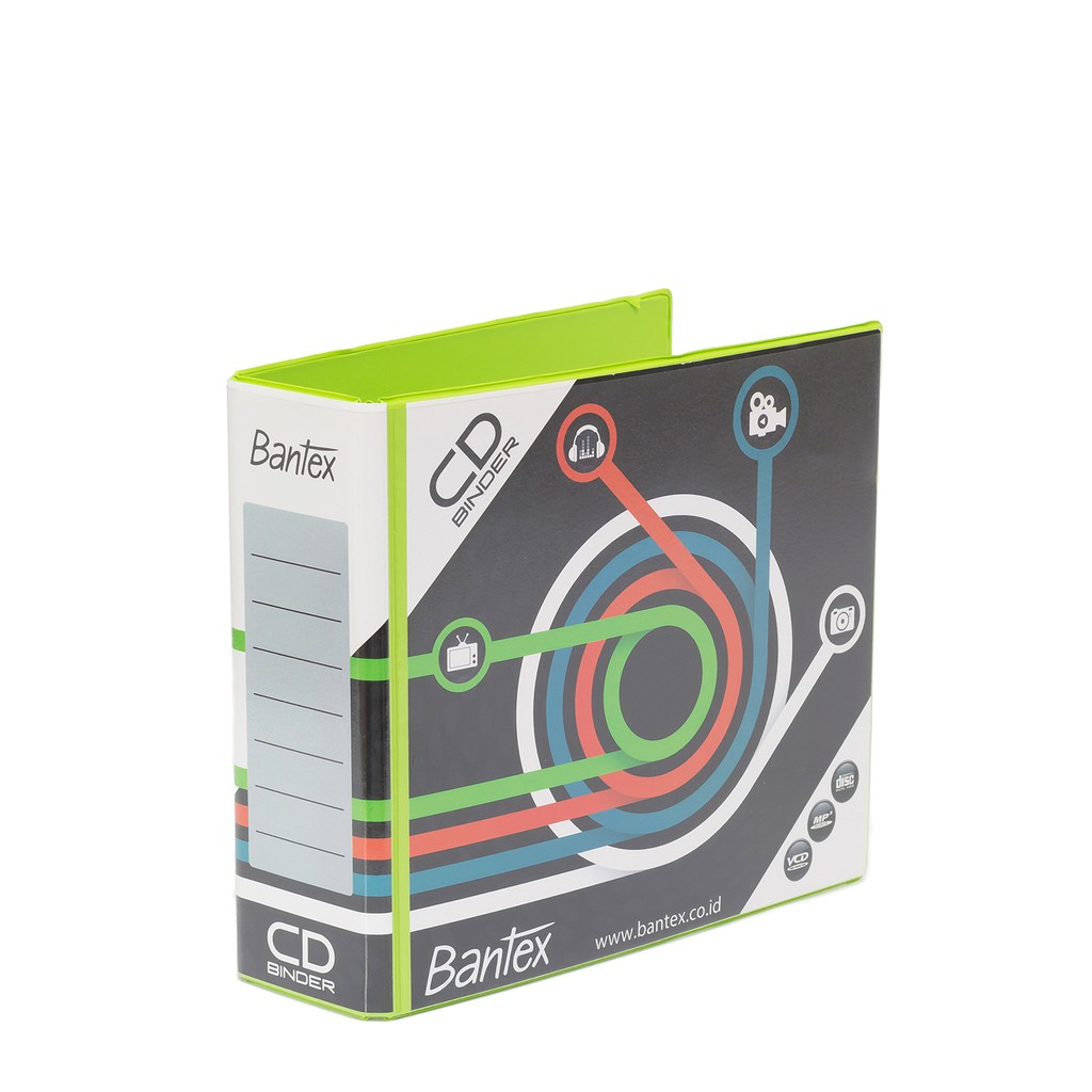 

Bantex CD Binder 2 Ring 40mm (Including 5 Sheets Pockets) Lime 8540 65 PKM Bandung