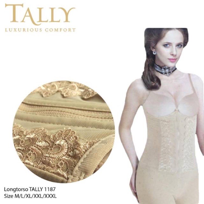 TALLY CORSET | LONGTORSO 1187 I KORSET PENEKAN LEMAK INSTAN | SIZE M - XXL I MENGANGKAT DAN MEMBENTUK PAYUDARA