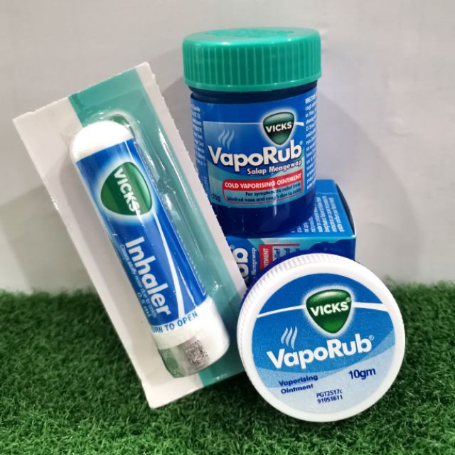 Vicks Vaporub Balsem Gosok Hangat Meringankan Batuk Pilek Karena Flu / Balsam 10g 25g 50g Vicks