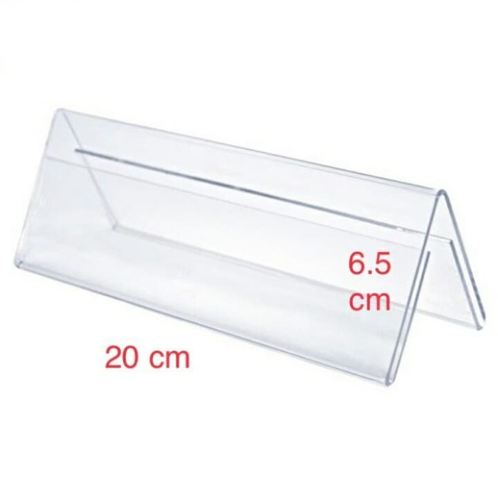 

Bagus Acrylic/Akrilik Name Tag/Tempat Reserved Selipan Kertas Uk T6Cmxp20 Limited