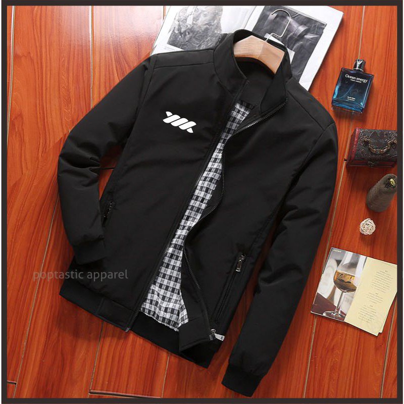 JAKET PRIA Trend Line ADIDAS Laki Laki Cowok Abu Hitam Merah Kombinasi Modis Trendy COUGLE!!! F671!!