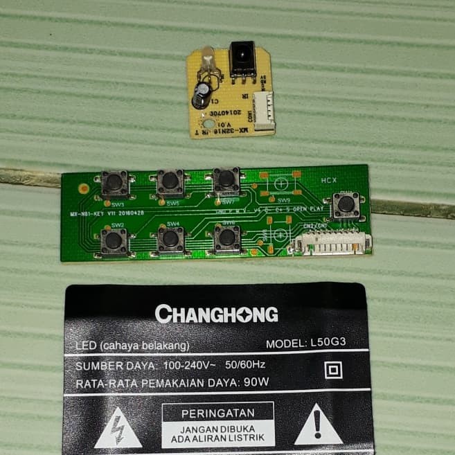 Remote Sensor IR Tombol Changhong L50G3 50G3