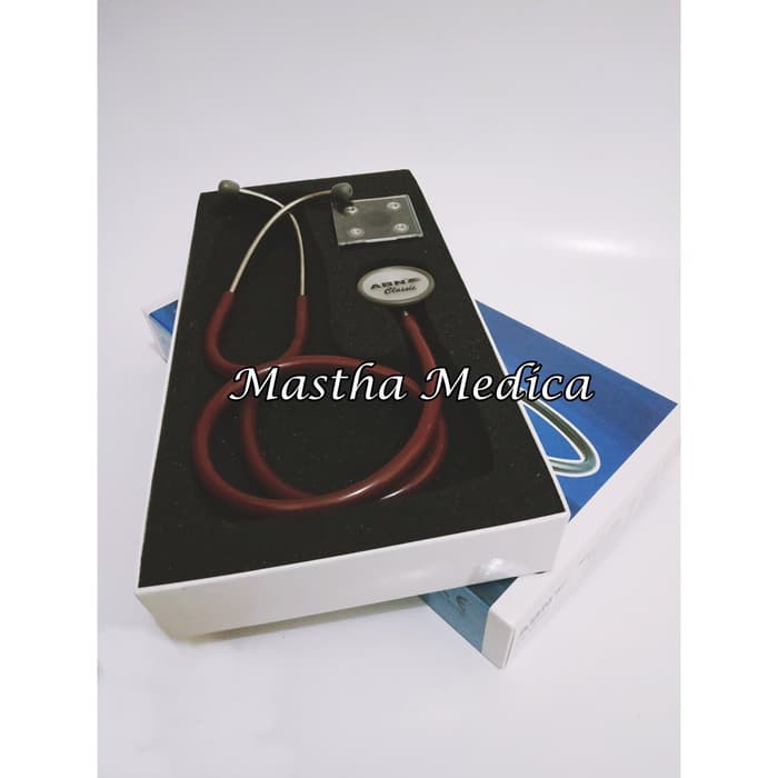 Stetoskop ABN Classic Clasic Klasik Dewasa Burgundy / Merah Marron/Red