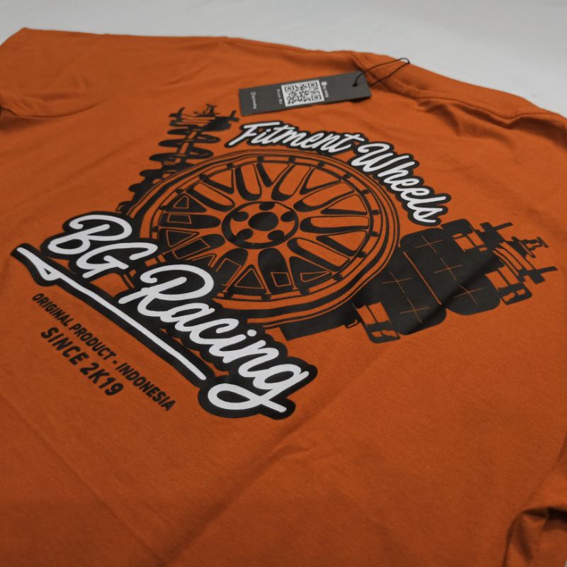 TSHIRT BG RACING WHEELS B | KAOS RACING | KAOS OTOMOTIF