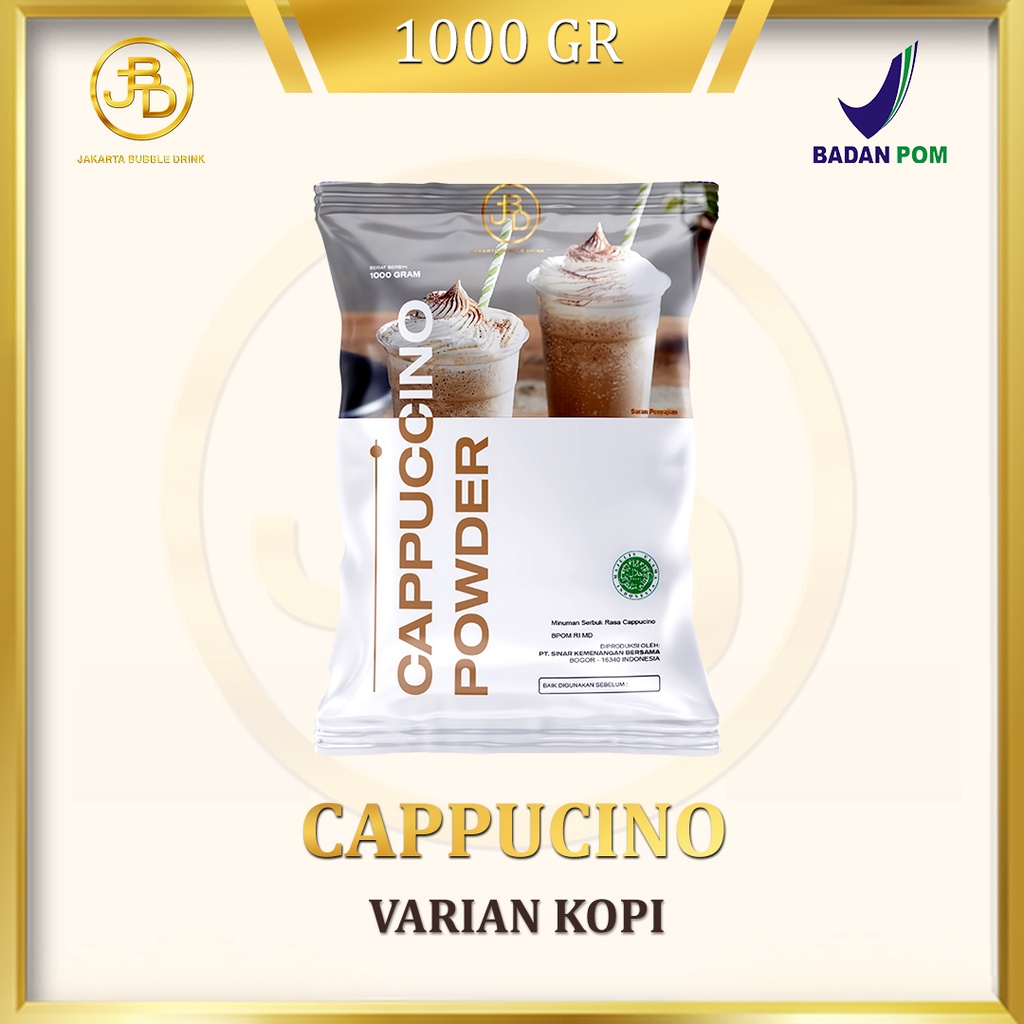 Bubuk Minuman Premium CAPPUCINO -Jakarta Bubble Drink | BPOM&amp;HALAL