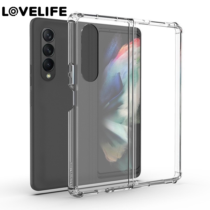 Soft Case TPU Transparan Ultra Tipis Shockproof Anti Jatuh Cover Samsung Galaxy Z Fold 3