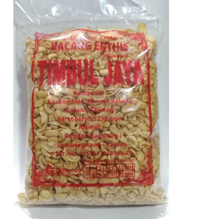 

COD !! 1.1 KACANG ENTHIS TIMBUL JAYA LASEM 250G [KODE 141]