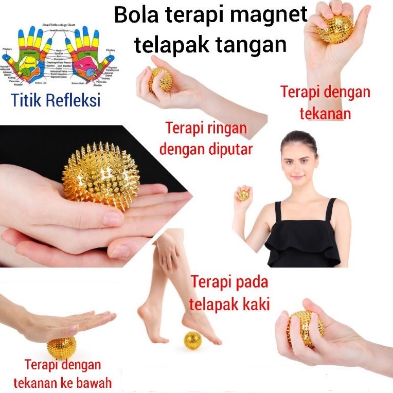 Bola Duri Magnet Bola duri akupuntur terapi stroke Latihan tangan