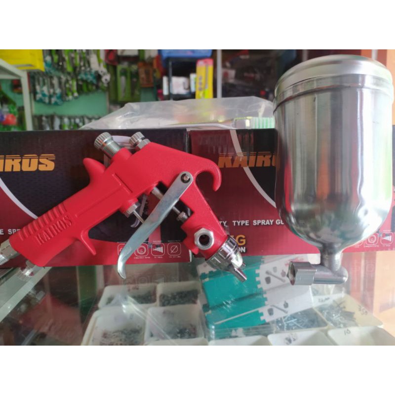 SPRAY GUN speed gan alat cat F75G  tabung 400cc sprei