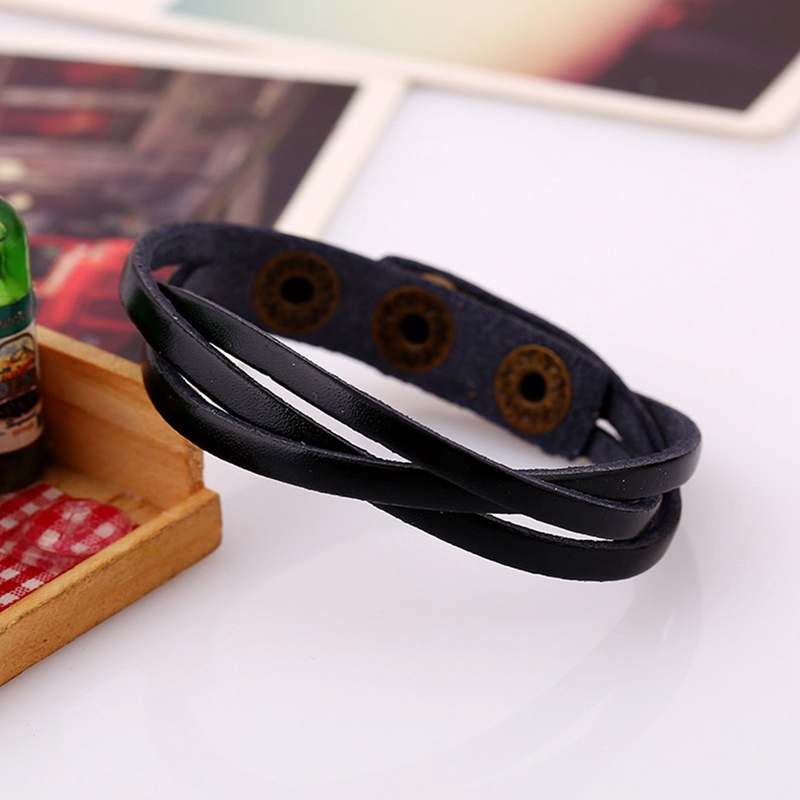 Fancyqube Fancycube Gelang Pasangan Bahan Kulit Pu Gaya Punk