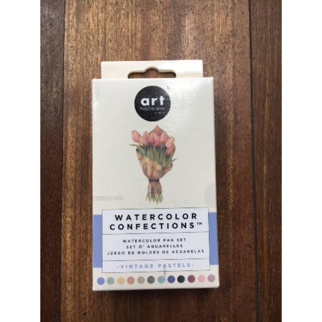 

Watercolor confections vintage pastels