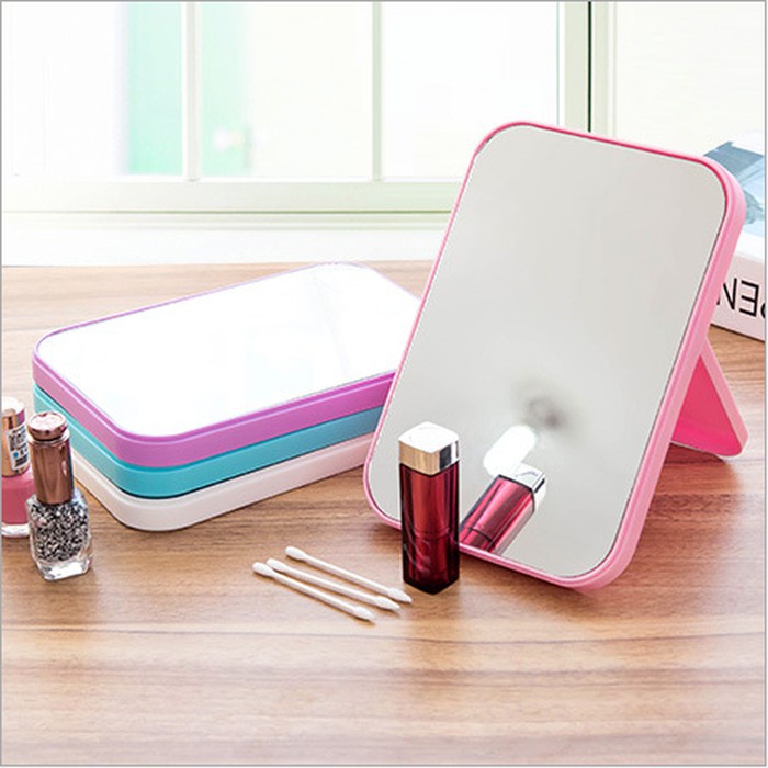 Cermin Lipat Persegi Portable Beauty Mirror / Kaca Rias Make up