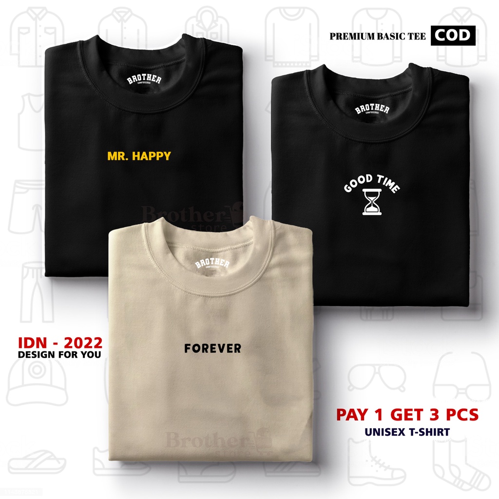 BUY 1 OR 3 PCS ( PROMO COD ) BROTHER STORE / Kaos Distro100% Catoon Combed 30s / ArticelCMFG