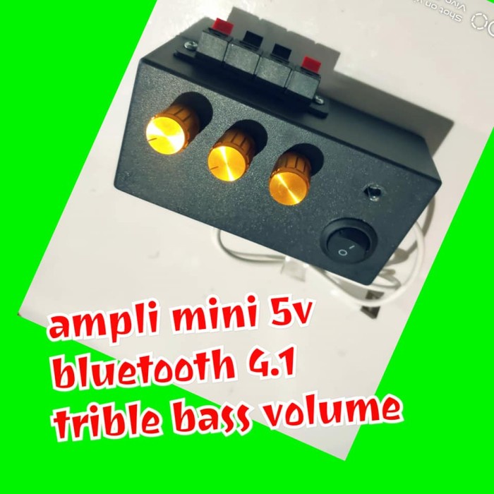 Ampli mini bluetoot 5v stereo  Tone control volume bass trible
