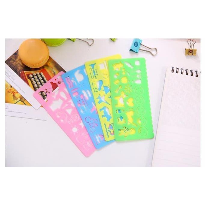 

Color Ruler Drawing Template / Penggaris Warna Dgn Cetakan Gambar