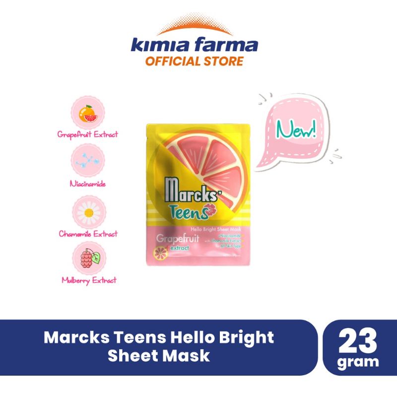 ( New) Marcks' Teens Sheet Mask (MaskerWajah)