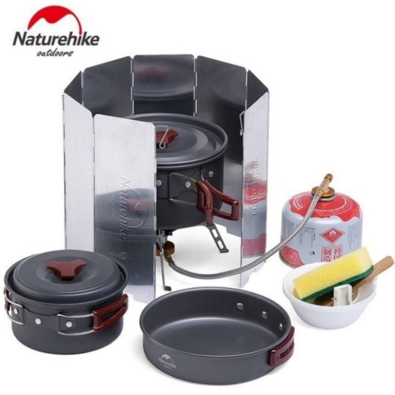 PENUTUP KOMPOR PENGHALANG ANGIN WINDSHIELD ULTRALIGHT NATUREHIKE