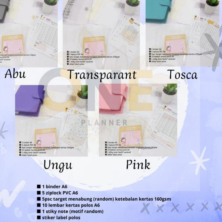 

SALEE!!!!.. PAKET BUDGETING BINDER A6