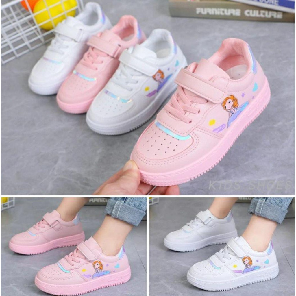 ARMY - Sepatu Anak sneakers perempuan cewek/sneaker anak perempuan princess sofia/sepatu sekolah anak/Sepatu frozen elsa sofia love