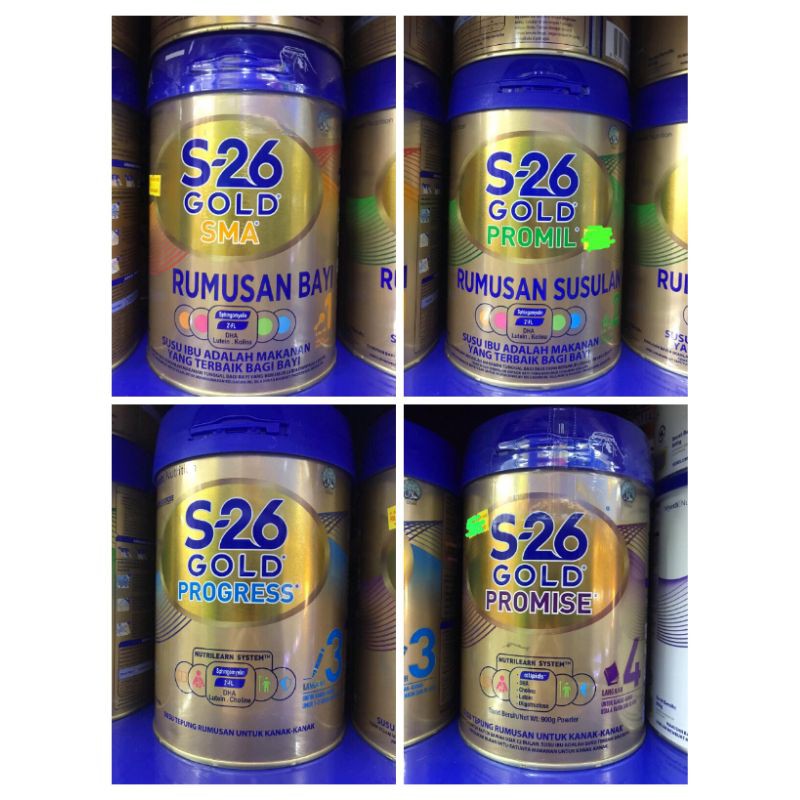 900gr Susu S 26 S26 Gold Sma Promil Progress Promise Step Langkah 1 2 3 4 Import Shopee Indonesia