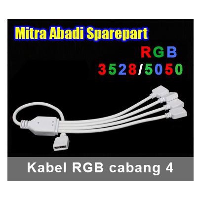 Kabel LED Strip RGB Cabang 4