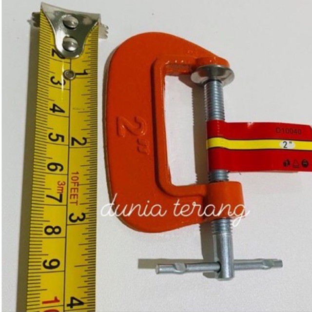 Set 3pcs Catok C 1'' 2'' 3'' BISON LightDuty - Mini C Clamp Catok G G Clamp