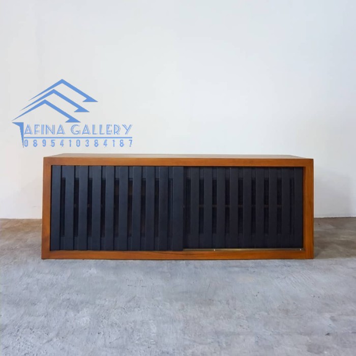 Rak sepatu kayu minimalis buffet tv jati solid meja tv modern