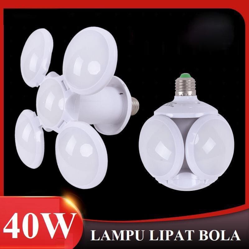 [WS] Lampu Bohlam LED Lipat Model Bola 40W Super Terang