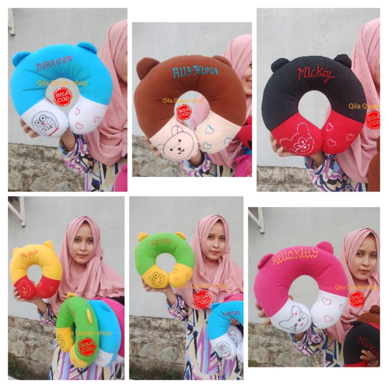 bantal leher OBRAL empuk murah boneka 1kg isi 6