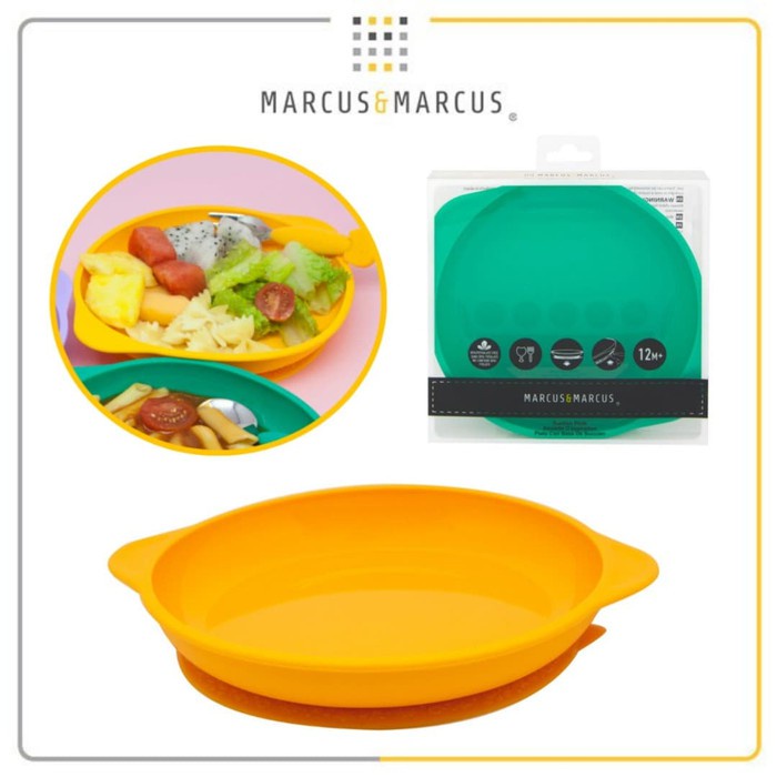 Castle - Marcus &amp; Marcus Silicone Suction Plate - Peralatan Makan MPASI Alas Makan - Piring Makan Bayi MNM