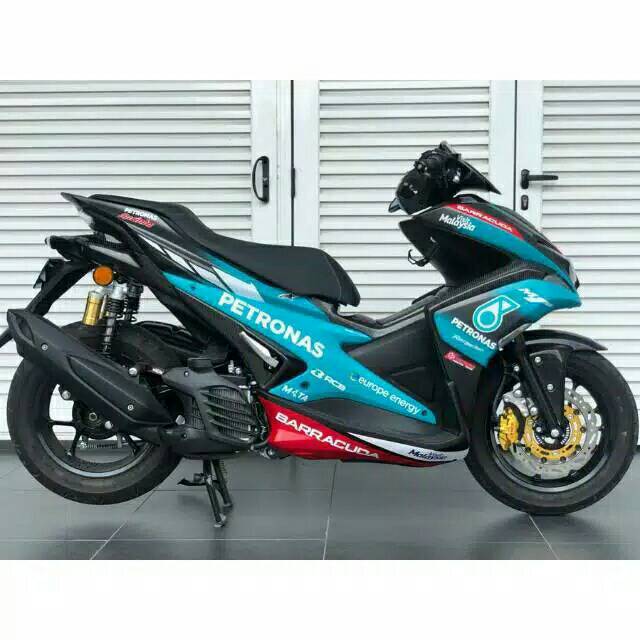 Decal sticker Aerox Biru Petronas Full Body