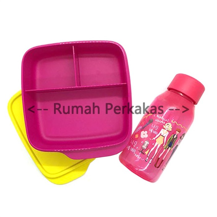 FREE ONGKIR Lolly Tup Eco Bottle Fancy 350ml PINK