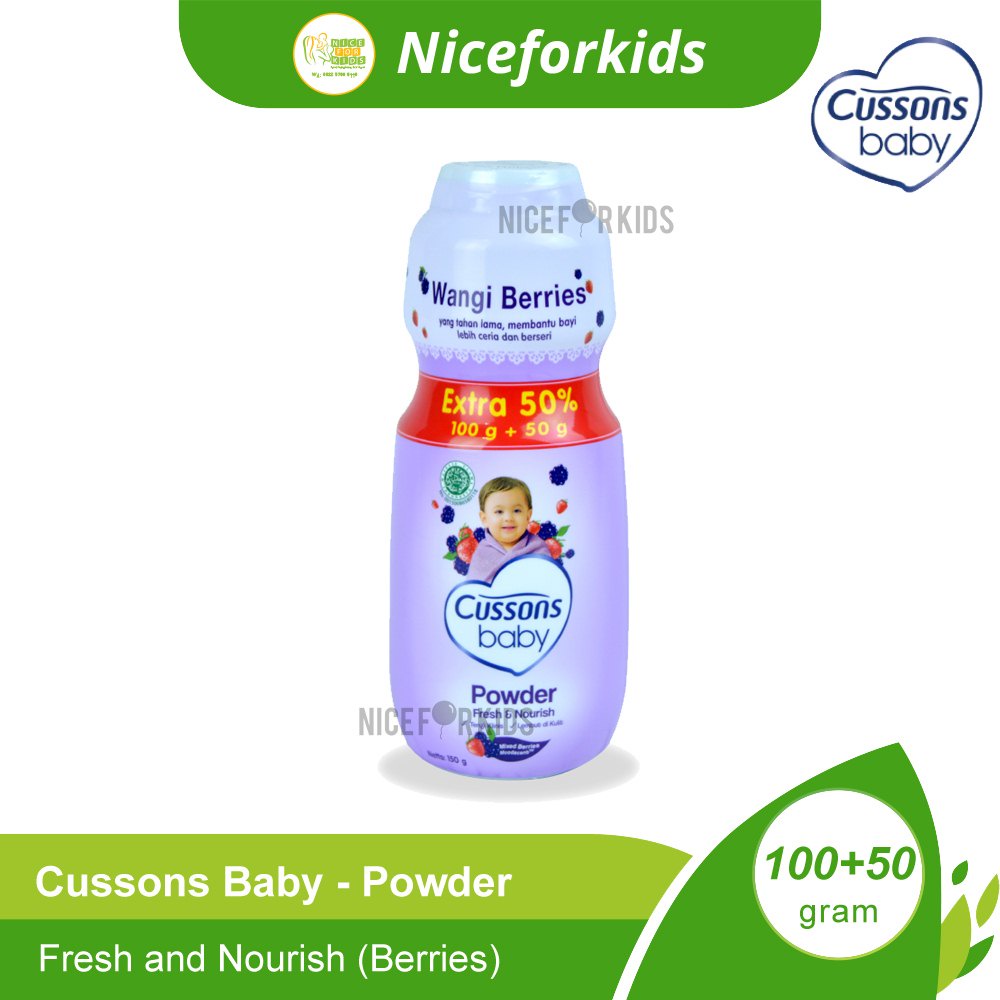 Cussons Baby Powder 100+50gr / Bedak Bayi 100+50gr