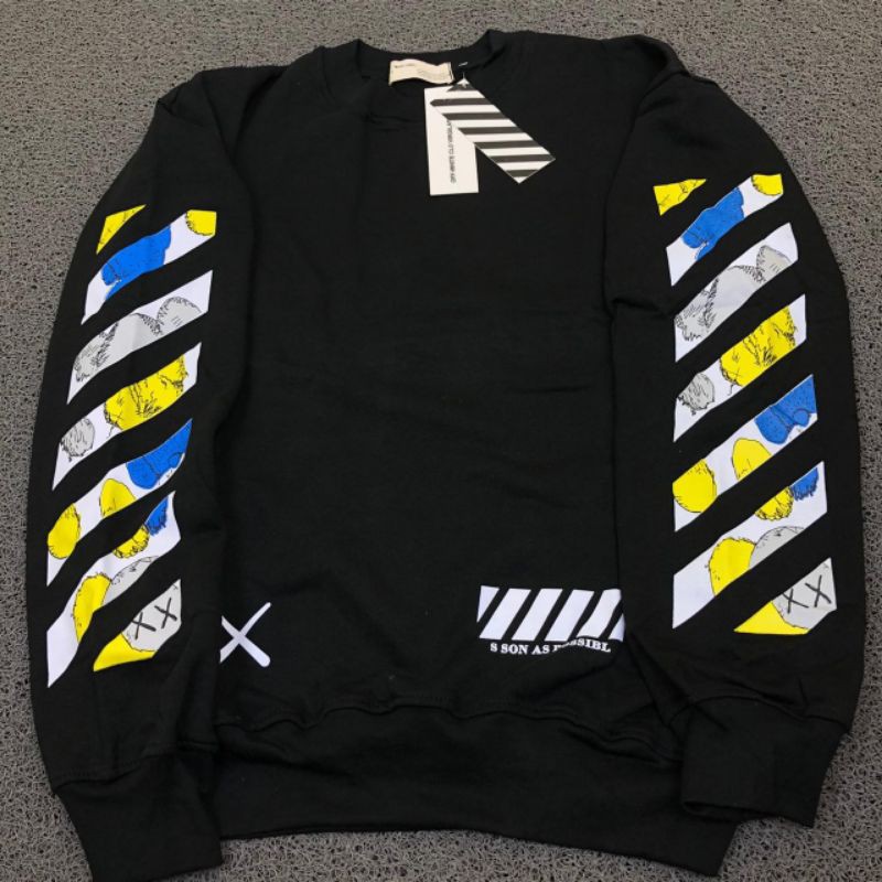 CREWNECK OFF WHITE HIGH QUALITY CASUAL HYPE FASHION PRIA